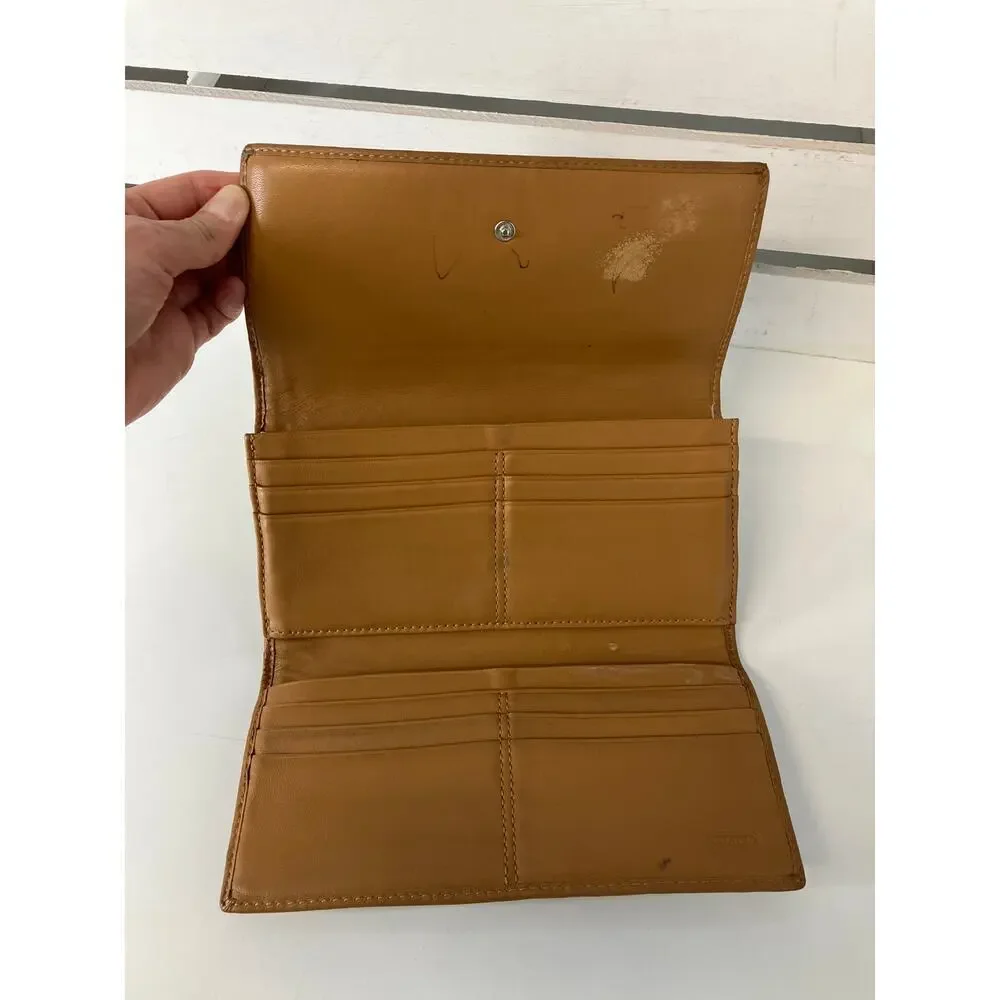 COACH SIGNATURE MULTI COLOR SIGNATURE LEATHER WALLET
